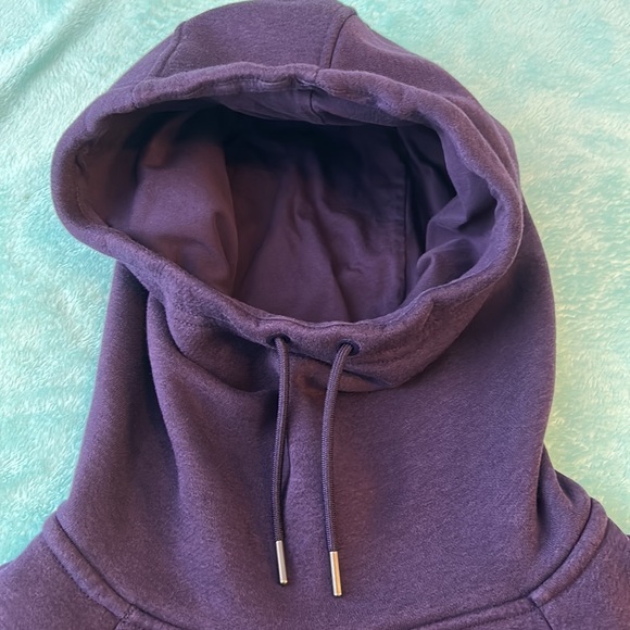 Nike Cowl Neck Hoodie Sweatshirt Deep Purple Women’s Size Small - Picture 6 of 9